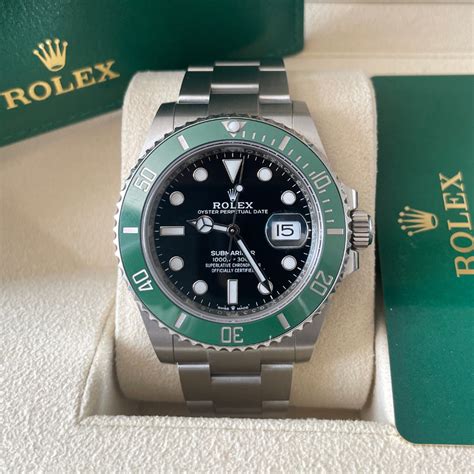 rolex submariner starbucks retail price|rolex submariner green bezel price.